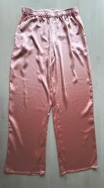 Loavies perzikroze satijnen broek maat L, Maat 42/44 (L), Ophalen of Verzenden, Roze, Lang