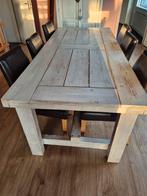 Eetkamertafel en stoelen., Gebruikt, 200 cm of meer, Rechthoekig, 50 tot 100 cm