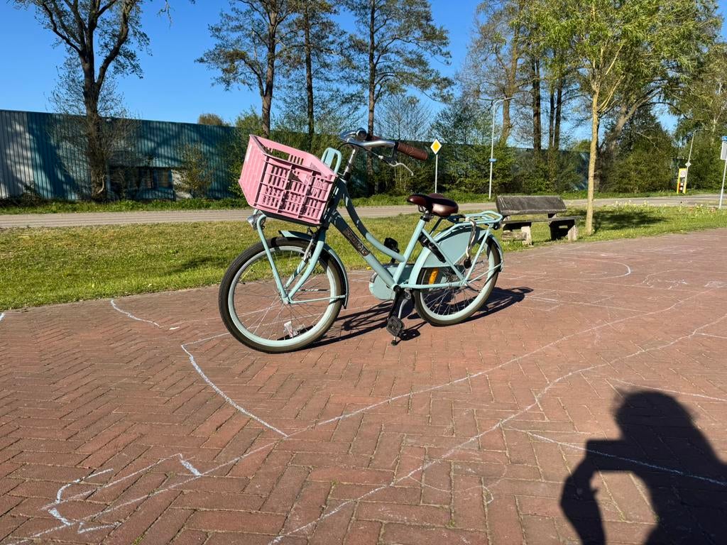 Auper leuke popal meiden fiets 22 inch!, Ophalen, Zo goed als nieuw