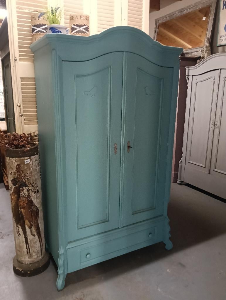 Oude brocante kast., Gebruikt, 50 tot 70 cm, Ophalen of Verzenden, 100 cm of meer