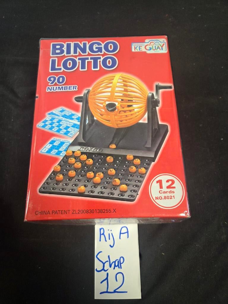 Bingo Lotto Spel - Compleet met 90 Nummers en 12 Kaarten, KE GUAY, Onbekend, China, Vijf spelers of meer, Ophalen of Verzenden