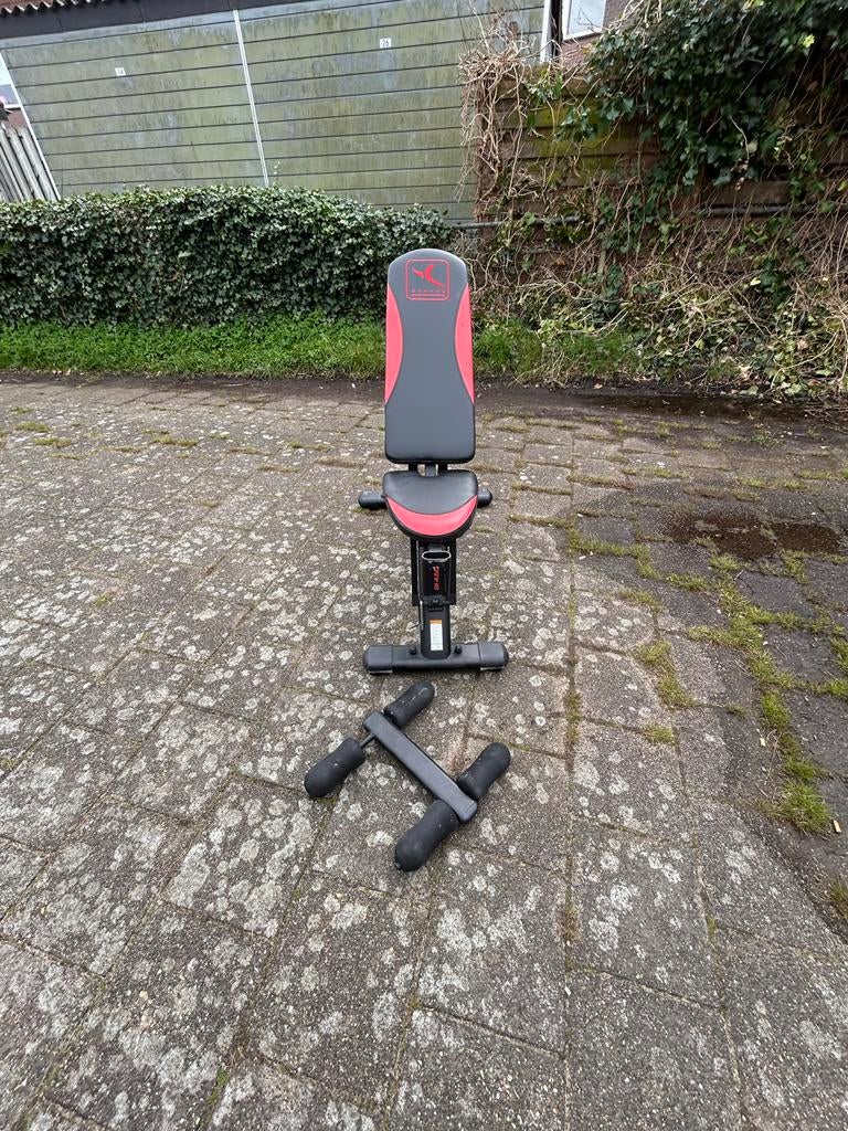 Verstelbare fitnessbank Domyos BI460 - Zo goed als nieuw, Ophalen, Benen, Krachtstation, Zo goed als nieuw