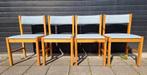 4 retro stoelen made in Denmark, Huis en Inrichting, Ophalen, Gebruikt, Vier
