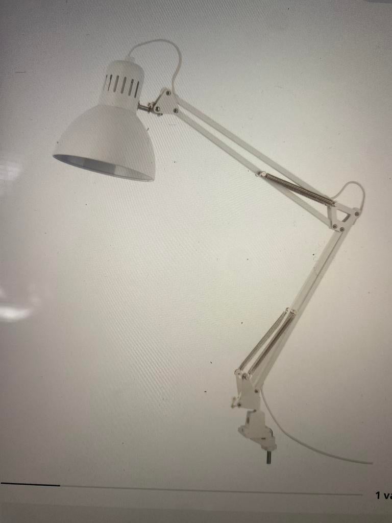 Bureaulamp, Ophalen, Zo goed als nieuw, Metaal, 50 tot 75 cm