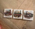 Tegeltjes drie locomotief, Antiek en Kunst, Ophalen of Verzenden