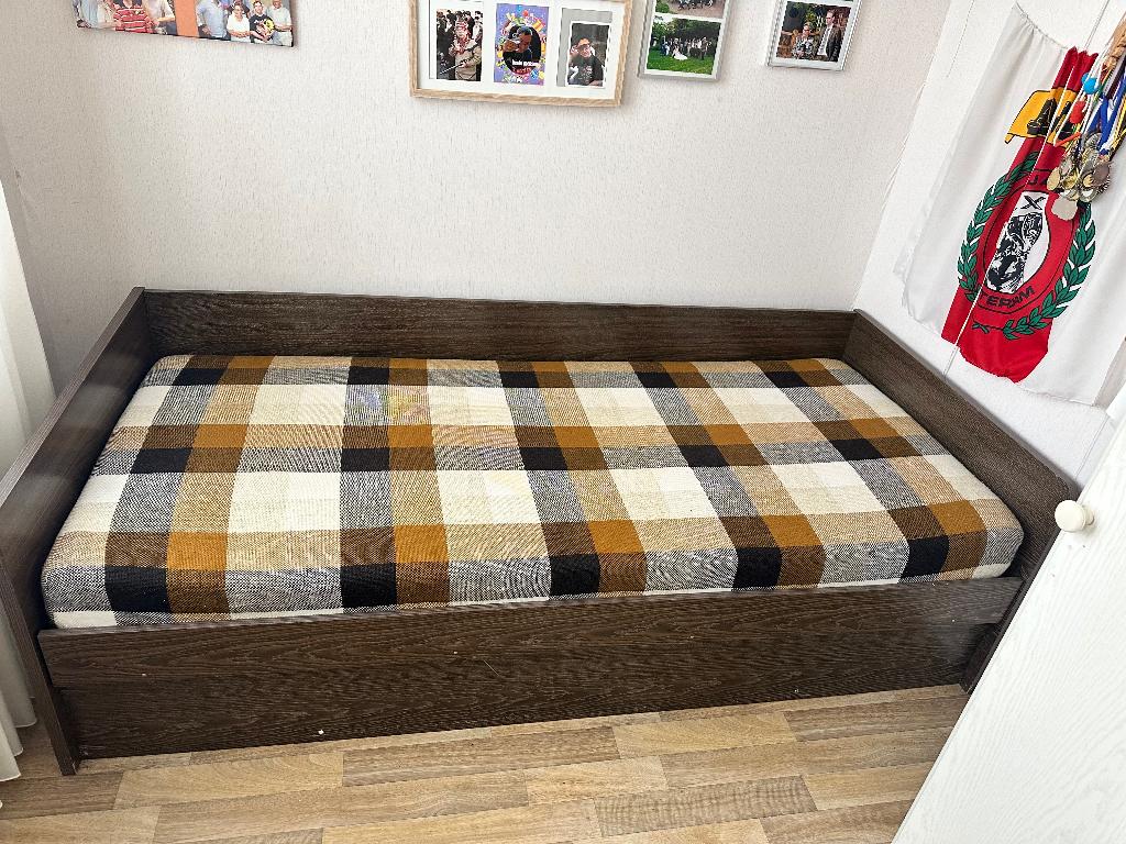 Opklapbed, Ophalen, Gebruikt, 90 cm, Eenpersoons