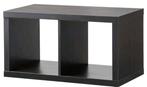 IKEA KALLAX Kast - Zwartbruin, 76.5x39x41 cm, Met plank(en), Gebruikt, Modern, Scandinavisch, Minder dan 100 cm