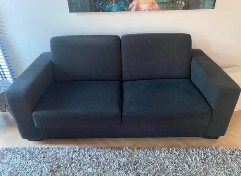 Antracietkleurige 2,5-zits bank van Goossens, Ophalen, Gebruikt, 150 tot 200 cm, Driepersoons