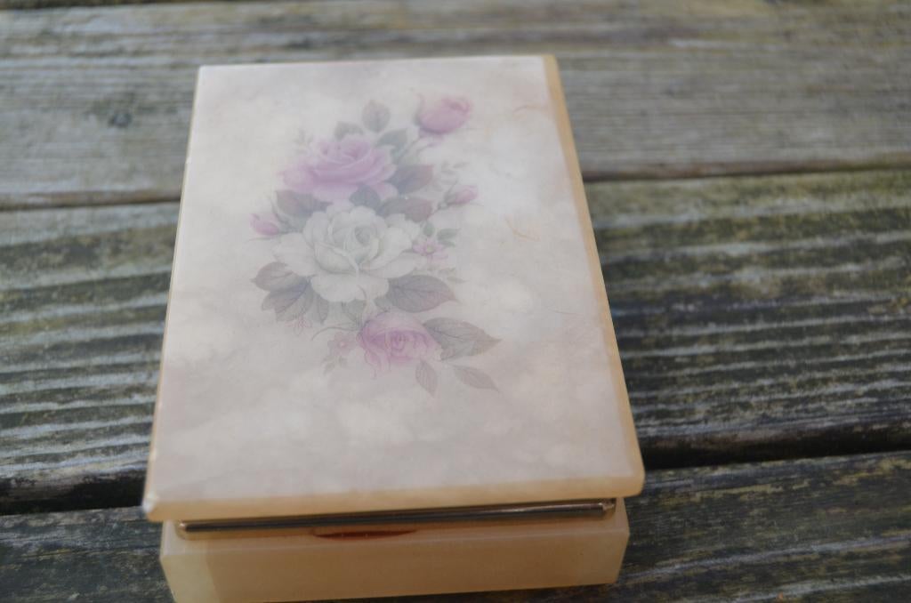 Onyx gedecoreerd doosje, Ophalen of Verzenden