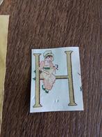 Borduurpatroon Letter H, met restgaren, Hobby en Vrije tijd, Borduren en Borduurmachines, Ophalen of Verzenden, Zo goed als nieuw