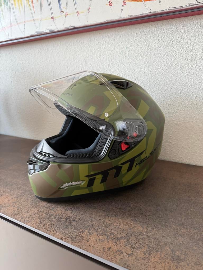 MT Helmet integraalhelm - Camouflage design, Motoren, Overige merken, M, Heren, Ophalen of Verzenden