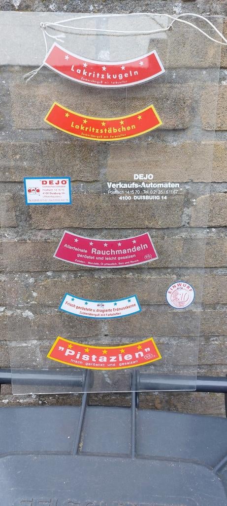 Decals voor pinda en snoepautomaten, Ophalen of Verzenden