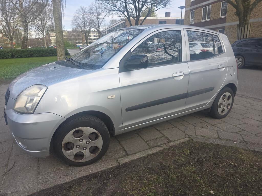 Kia Picanto 1.0 2004 Grijs, Auto's, Voorwielaandrijving, 836 kg, 31 €/maand, 4 cilinders