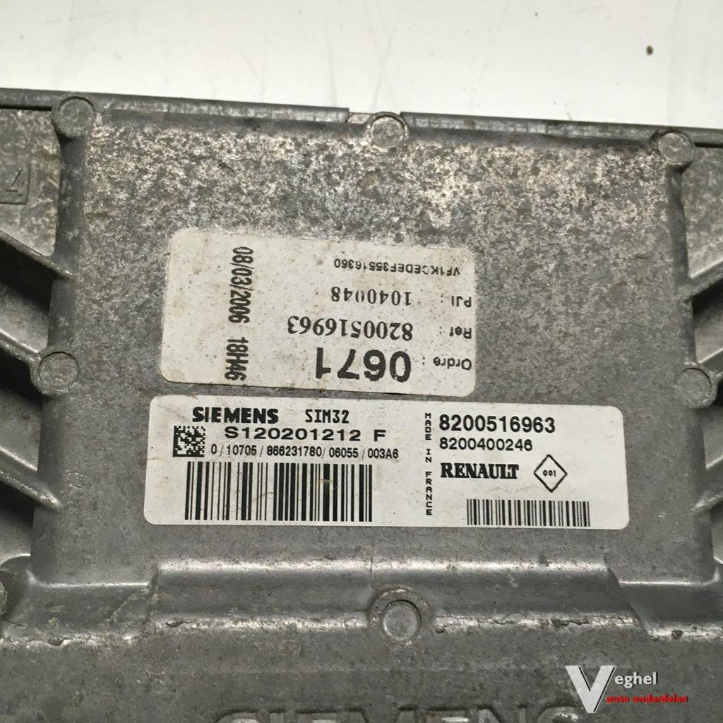 Renault Kangoo 1.2 16v 2006  2500084  ECU   8200516963, Gebruikt, -, -, Ophalen of Verzenden