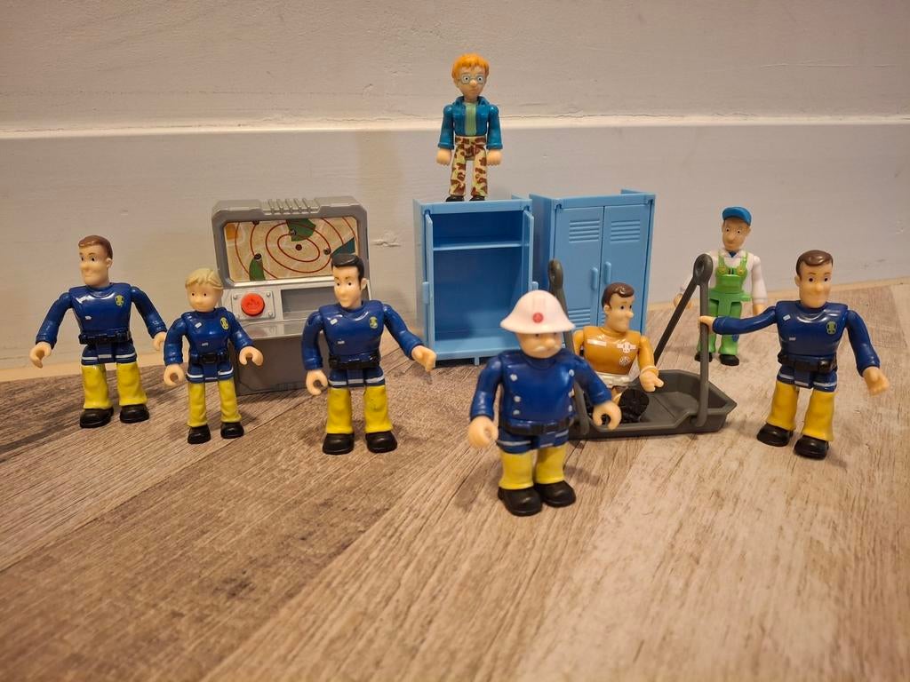 Speelgoed Brandweerman Sam 8 figuren en grote accessoires, Kinderen en Baby's, Speelgoed | Actiefiguren, Ophalen of Verzenden