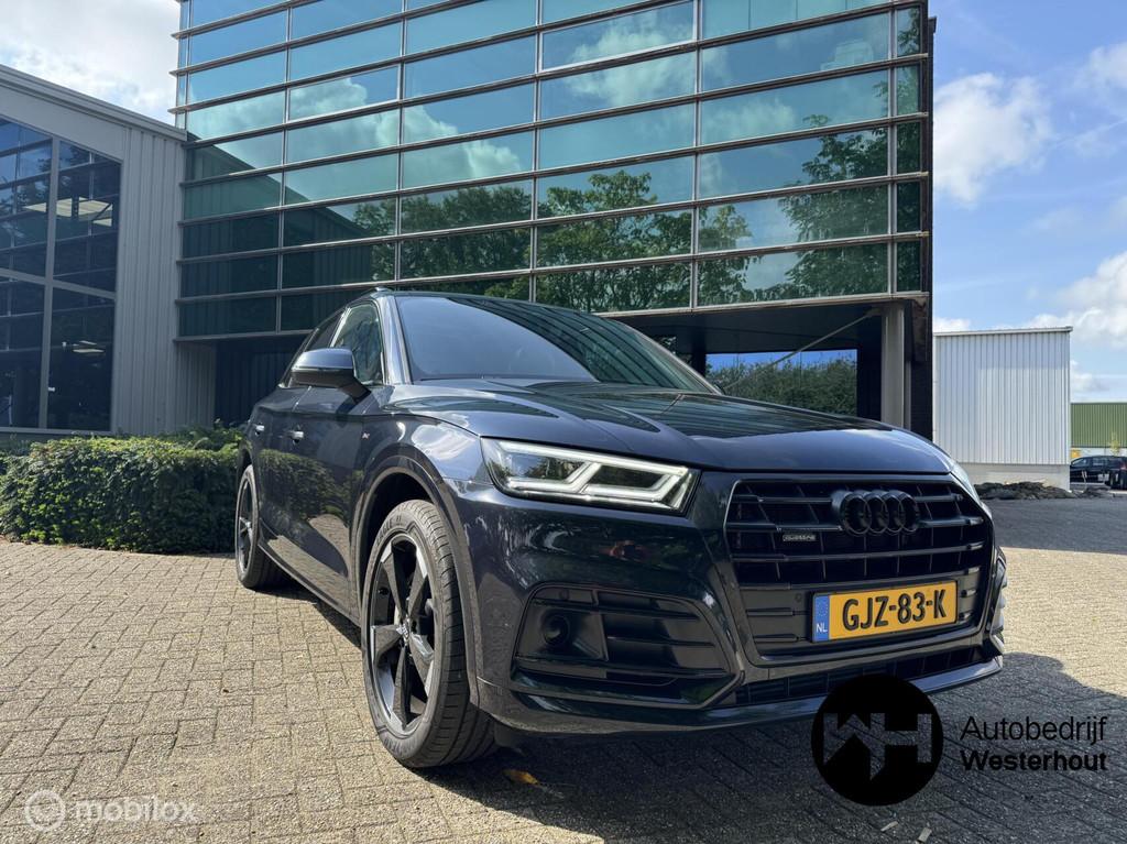 Audi Q5 55 TFSI e quattro 367PK Panorama Navi Hybride Full o, Auto's, Audi, 2005 kg, Euro 6, 4 cilinders, Blauw