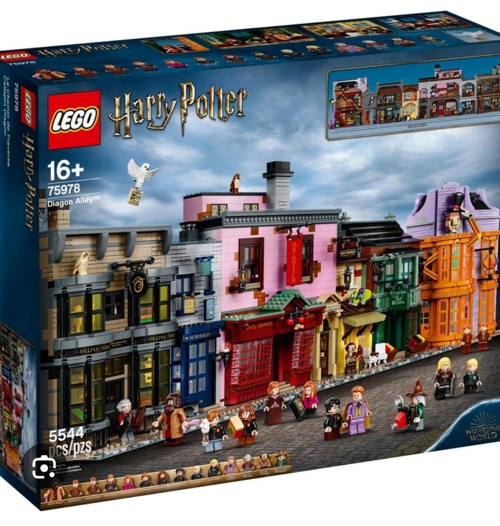 LEGO Harry Potter Diagon Alley 75978 - Nieuw in doos, Kinderen en Baby's, Speelgoed | Duplo en Lego, Inclusief minifiguren, Lego