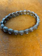 Vintage danes armband , verzilverd met Swarovski steentjes, Sieraden, Tassen en Uiterlijk, Armbanden, Ophalen of Verzenden, Zilver