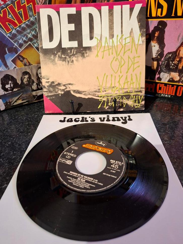 De Dijk - Dansen Op De Vulkaan 7 inch Single 1987, Cd's en Dvd's, Vinyl | Nederlandstalig, Zo goed als nieuw, Pop, Ophalen of Verzenden