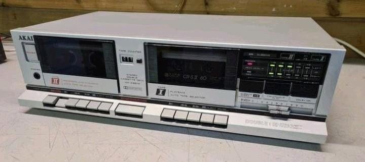 Akai cassettedeck hx-a351w dubbel, Audio, Tv en Foto, Cassettedecks, Ophalen of Verzenden, Akai