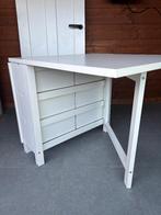 NORDEN Klaptafel, wit, Ophalen, Overige materialen, 50 tot 100 cm, Zo goed als nieuw
