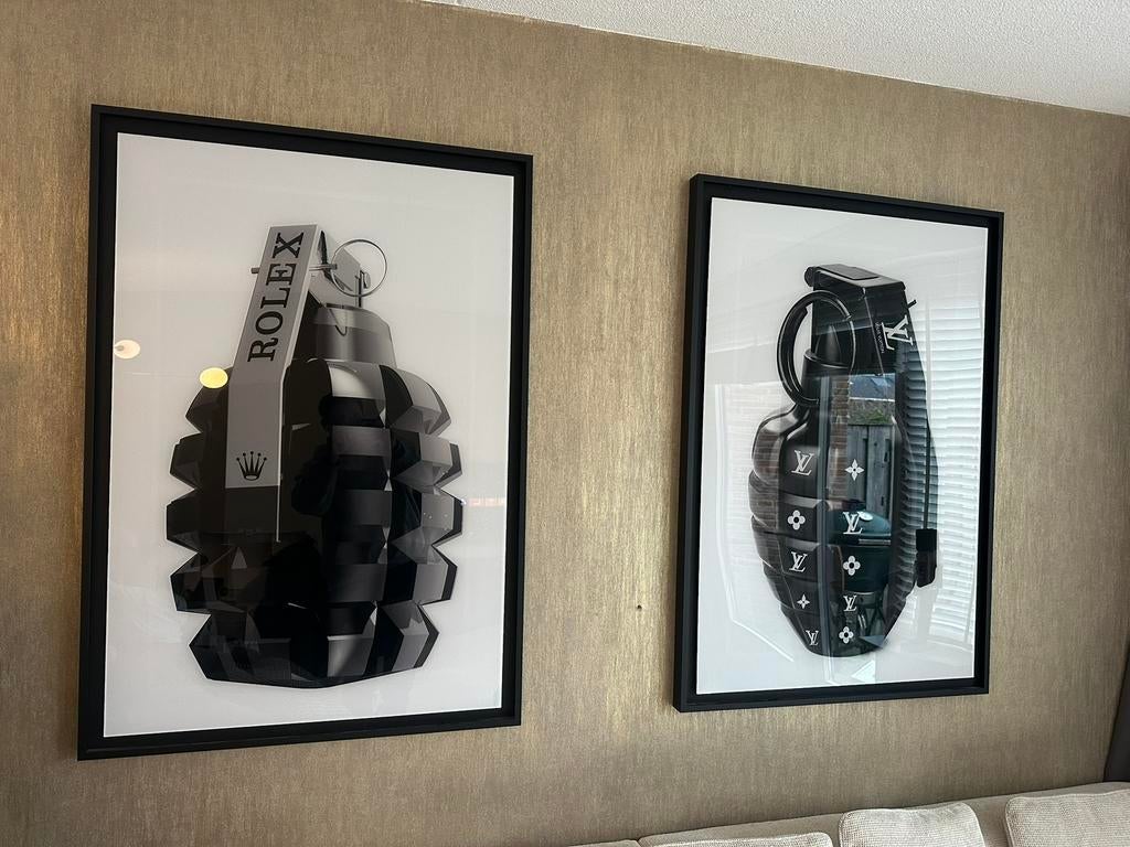 Kunstwerk / Schilderij set Cobra Art, Computers en Software, Ophalen, Zo goed als nieuw, 10 inch, Bescherming voor- en achterkant