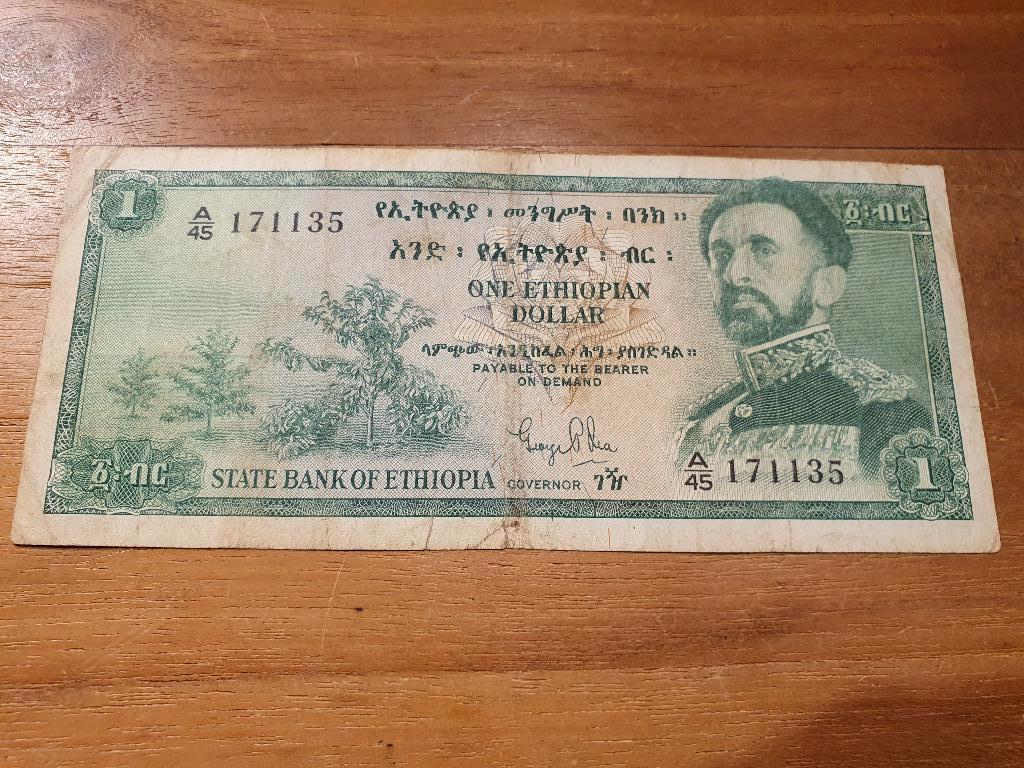 Ethiopie 1 dollar p18, Ophalen, Overige landen