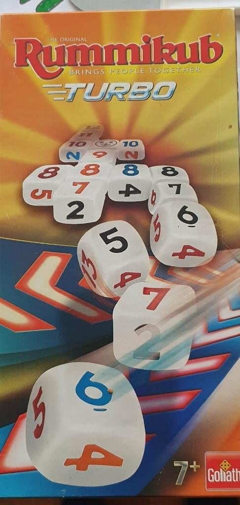 rummikub turbo van goliath, Een of twee spelers, Ophalen of Verzenden, Zo goed als nieuw, Goliath