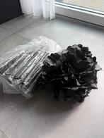 Zwarte feestdecoratie Pompoms versiering zwart, Ophalen of Verzenden, Nieuw, Feestartikel
