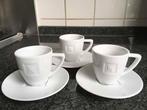 Nespresso Espresso Kop / Schotel x 3 - Nieuw, Overige materialen, Nieuw, Ophalen of Verzenden, Effen