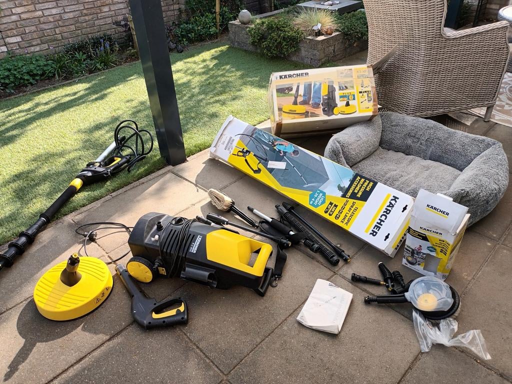 Karcher hogedrukreiniger met veel accessoires, Ophalen, Elektrisch