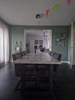 Salon- en eettafel set incl. stoelen, Ophalen, Gebruikt, 100 tot 150 cm, 200 cm of meer