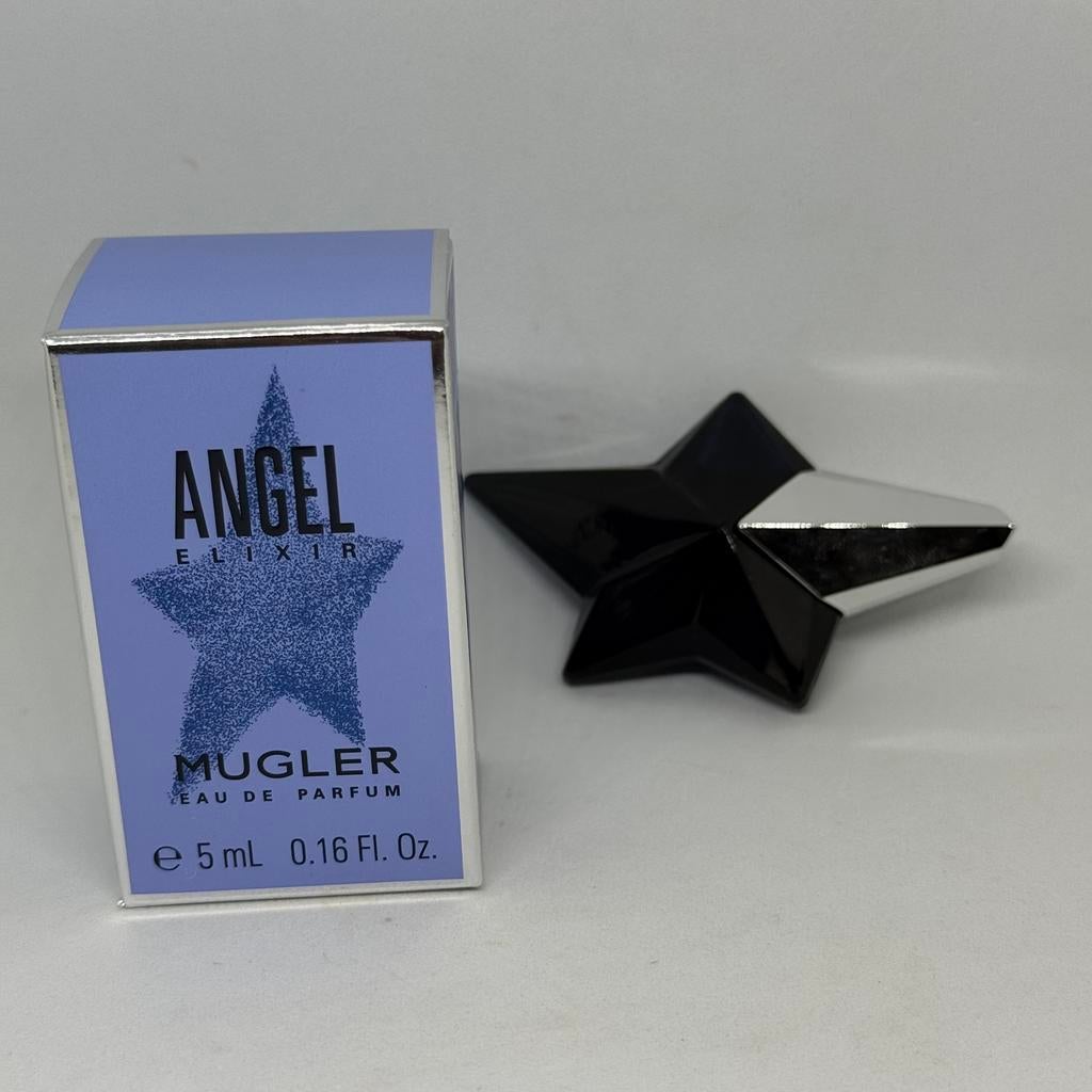 parfumminiatuur angel elixir 5 ml eau de parfum mugler, Verzenden, Nieuw, Miniatuur, Gevuld