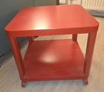Rood Ikea Tingby bijzet tafeltje 50x50cm, Minder dan 55 cm, Gebruikt, Vierkant, Hout