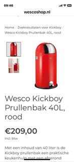 Afval emmer wesco, Ophalen, Zo goed als nieuw, Metaal, Minder dan 50 cm