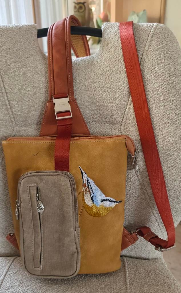 HI DI HI Dames rug/schouder tas., Sieraden, Tassen en Uiterlijk, Tassen | Damestassen, Verzenden, Zo goed als nieuw, Overige kleuren