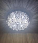 Elegante Kristallen Plafondlamp - Modern Design, Ophalen, Zo goed als nieuw, Glas, Modern, Elegant, Kristal