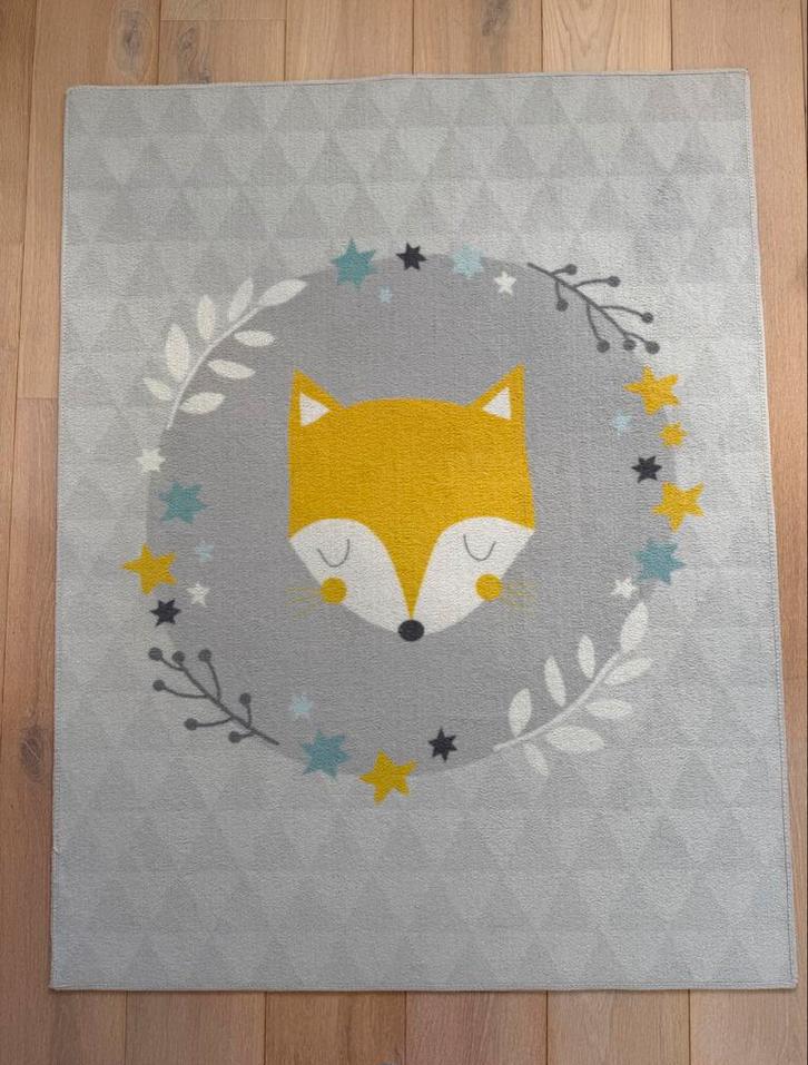 Vloerkleed Mood Sleepy Fox  - 95x125 cm, Grijs, 100 tot 150 cm, Zo goed als nieuw, Rechthoekig