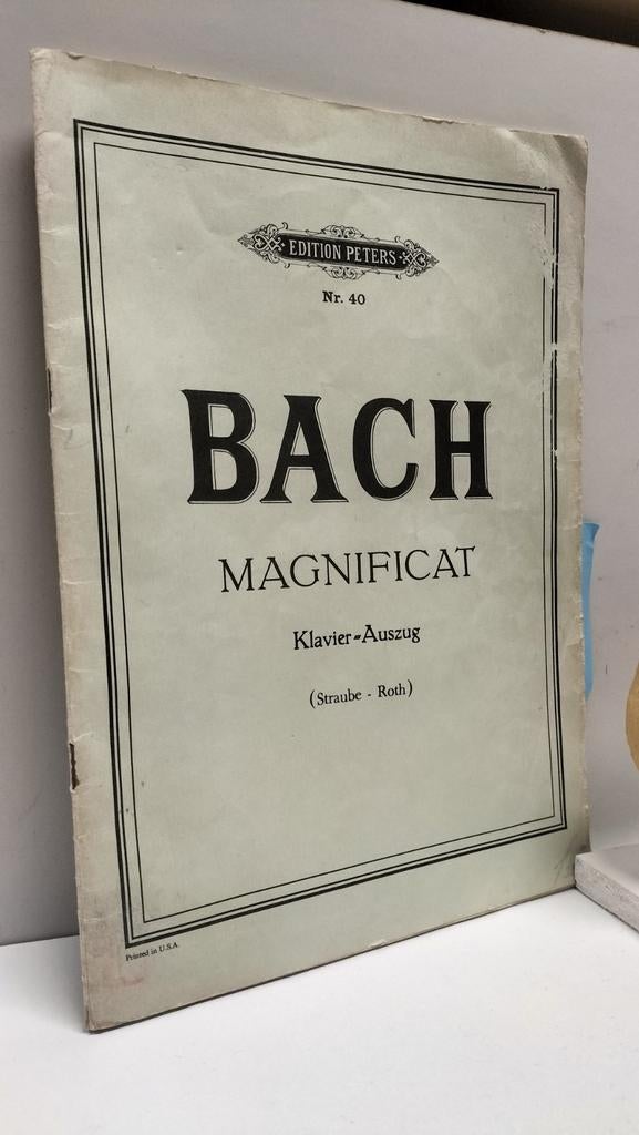 Bach, J.S.; Magnificat (klavier-auszug), Gebruikt, Orgel, Klassiek, Ophalen of Verzenden