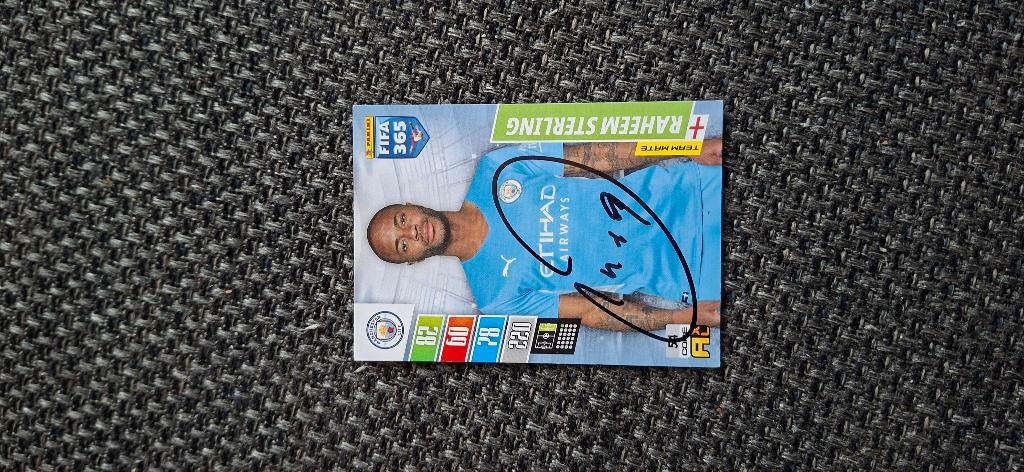 Panini trading card met handtekening; Sterling #2 Feyenoord, Ophalen of Verzenden, Nieuw, Feyenoord, Spelerskaart