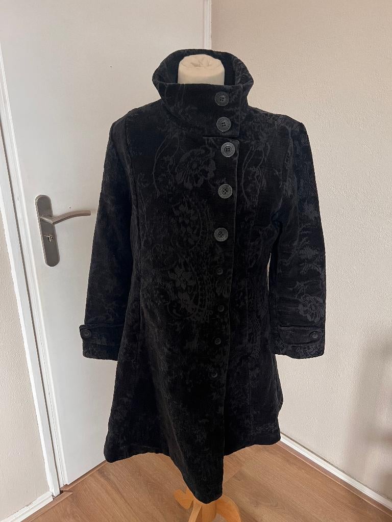 Zwarte dames mantel van DESIGUAL maat 44, Zwart, Maat 42/44 (L), Ophalen of Verzenden, Desigual