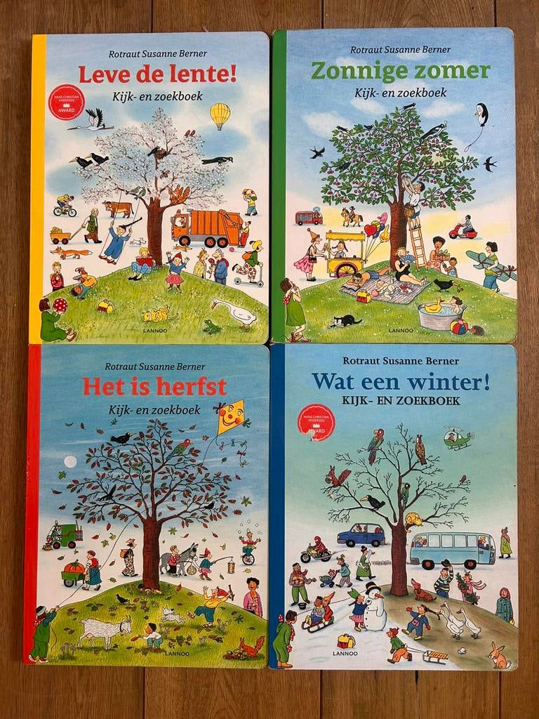 Lente zomer herfst en winter prentenboek, Ophalen of Verzenden, Zo goed als nieuw, Fictie algemeen