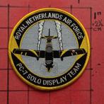 KLU PATCH EMBLEEM WOENSDRECHT PC-7 SOLO DISPLAY TEAM, ZWART, Ophalen of Verzenden, Nieuw, Patch, Badge of Embleem