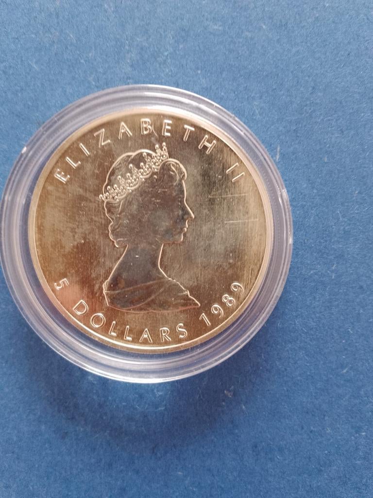 Maple Leaf 1989 1 oz zilver, Ophalen of Verzenden, Zilver
