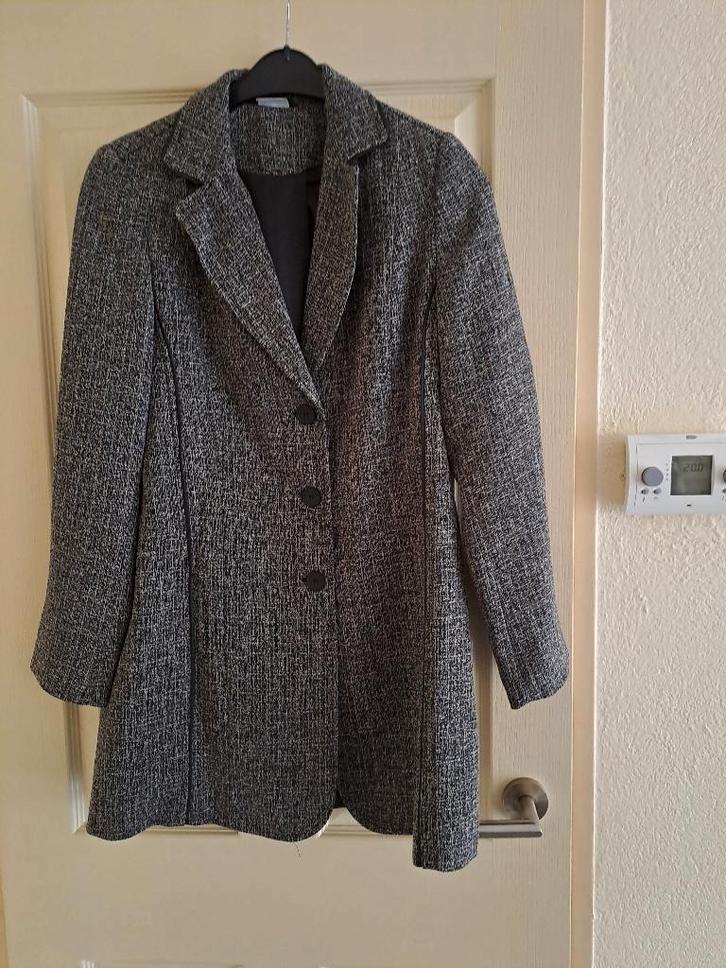 Dames Colbert maat 42, Kleding | Dames, Jasjes, Kostuums en Pakken, Zo goed als nieuw, Maat 42/44 (L), Zwart, Ophalen of Verzenden