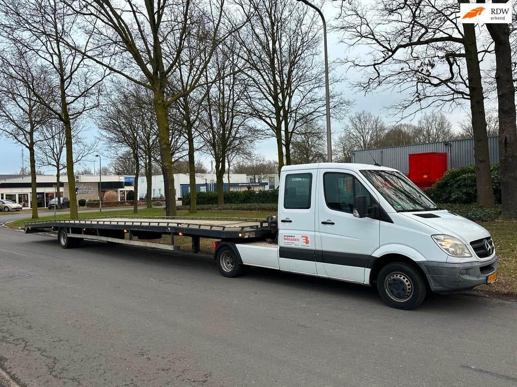 Mercedes-Benz Sprinter 518 3.0 V6 CDI Dubbel Cabine|BE-Trekk, Automaat, Gebruikt, Zwart, 2987 cc