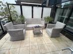 Tuinstel, Tuin en Terras, Ophalen, 4 zitplaatsen, Gebruikt, Rotan