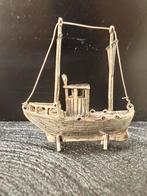 Zilveren Miniatuur Kotter - Gedetailleerd Verzamelobject, Ophalen of Verzenden, Zilver
