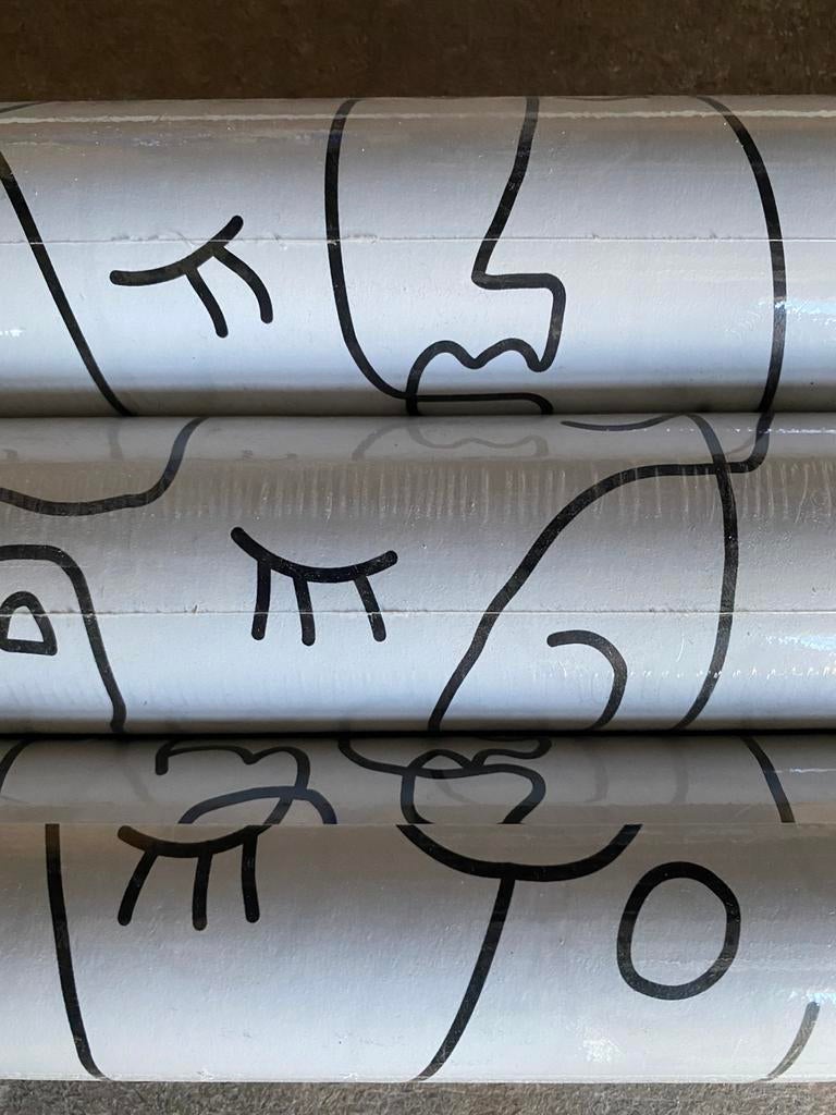 Te koop 3 rollen Ashford & Sons zwart-wit behang NIEUW, Ophalen of Verzenden, Minder dan 10 m², Wit