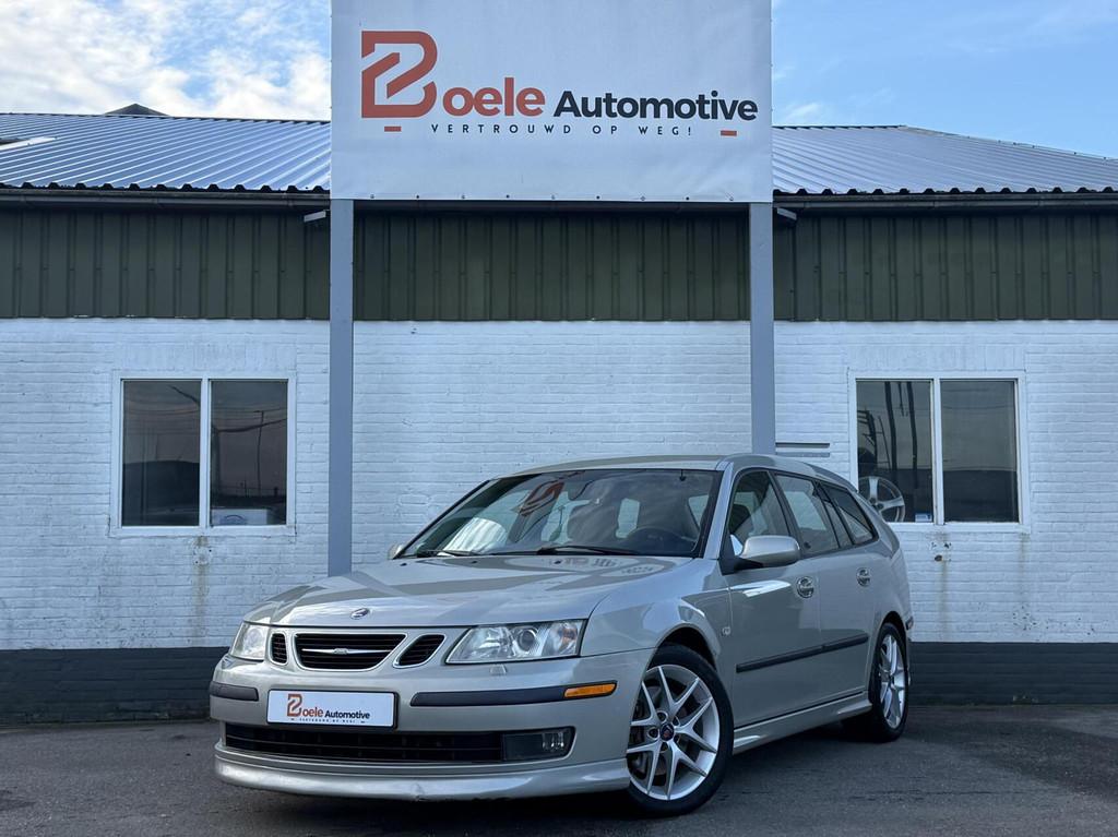 Saab 9-3 Sport Estate 2.8 V6 T Aero Aut / Perfect Onderhoude, Auto's, Saab, Gebruikt, Leder en Stof, Stoelverwarming, Origineel Nederlands